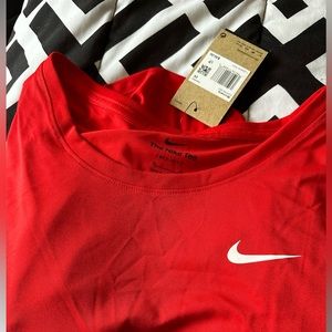 Red Nike Dri Fit Shirt